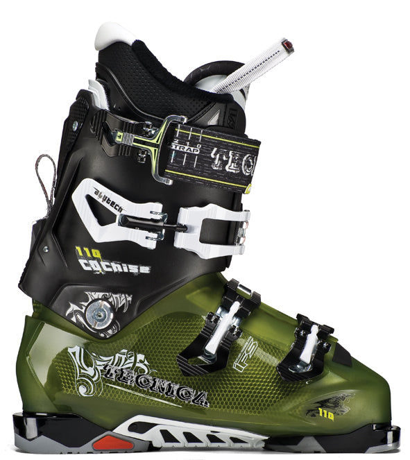 Tecnica Cochise 110 Ski Boots 2013 Transparent Green/Black