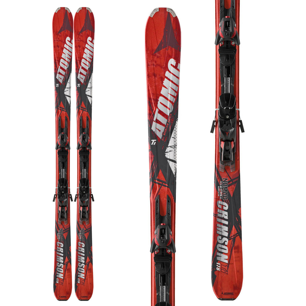 Atomic Crimson Ti Skis + XTO 12 Bindings 2013