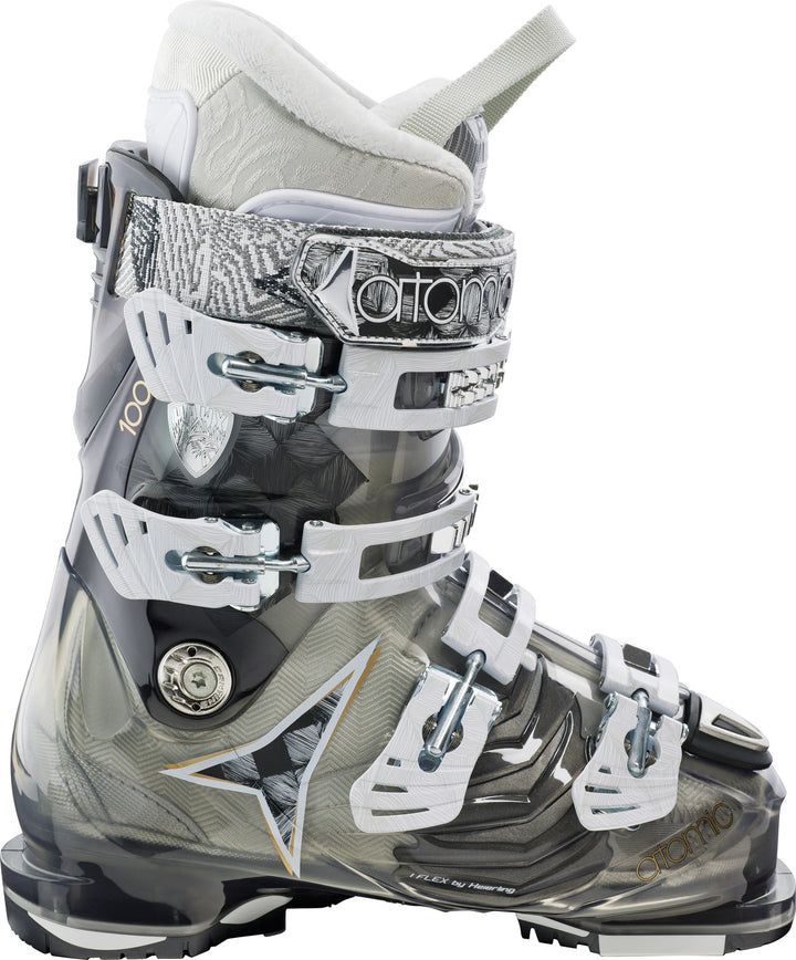 Atomic Hawx 100 Ski Boots - Women's 2013 Smoke/Black Transparent Side View