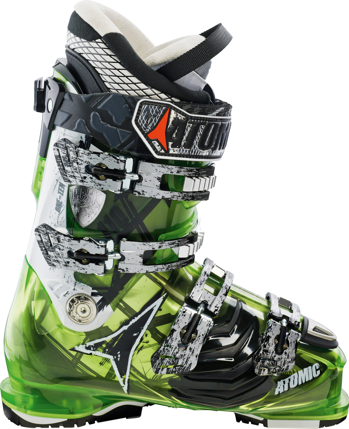 Atomic Hawx 110 Ski Boots 2013 Green/White Side View