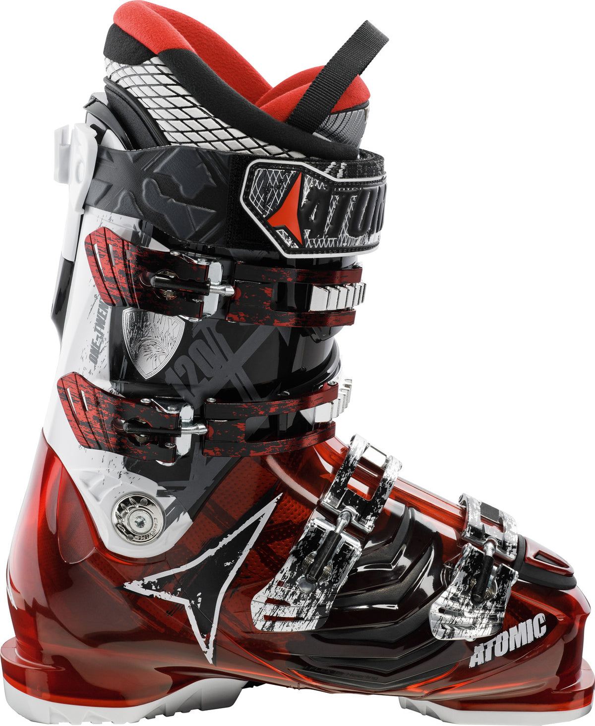 Atomic Hawx 120 Ski Boots 2013 Red Transparent/Black