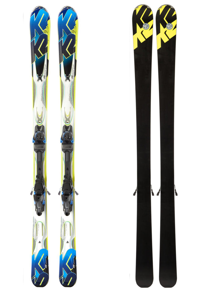 K2 A.M.P. Aftershock Skis + Marker MX 14.0 Bindings 2013