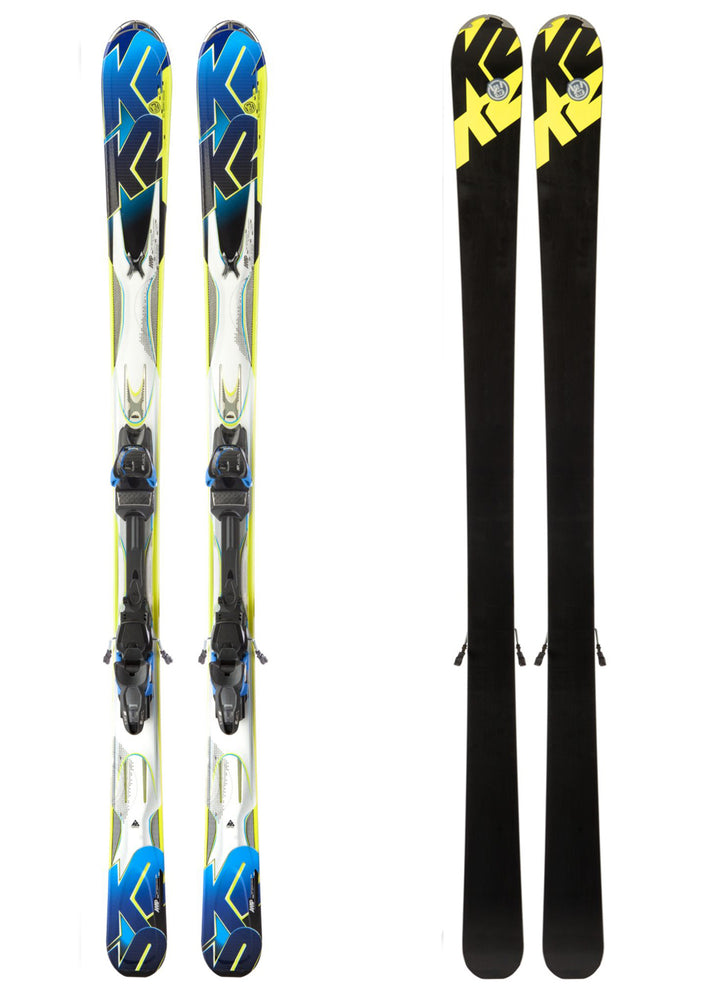 K2 A.M.P. Aftershock Skis + Marker MX 14.0 Bindings 2013