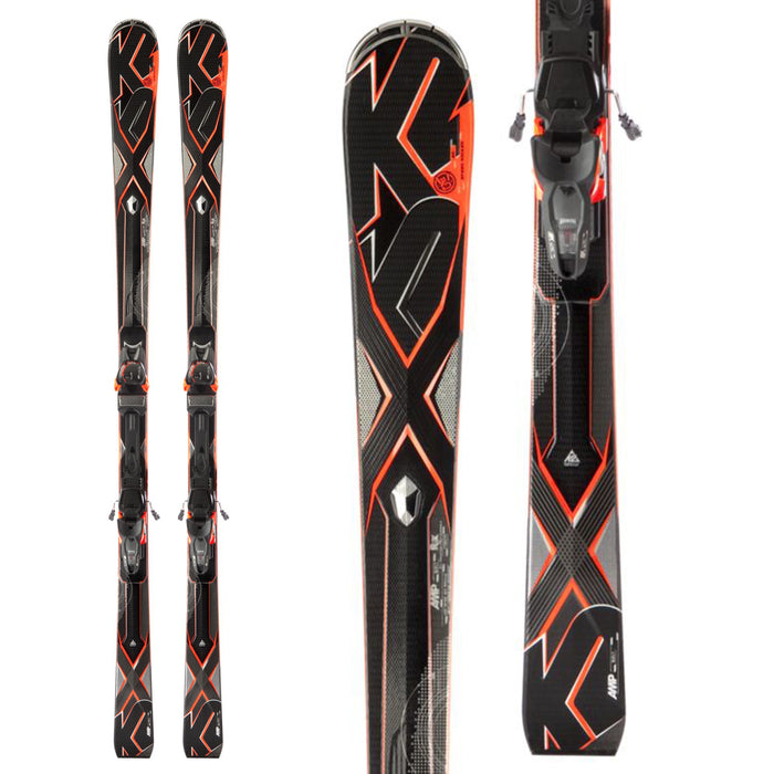 K2 A.M.P. Bolt Skis + Marker MX14.0 Bindings 2013