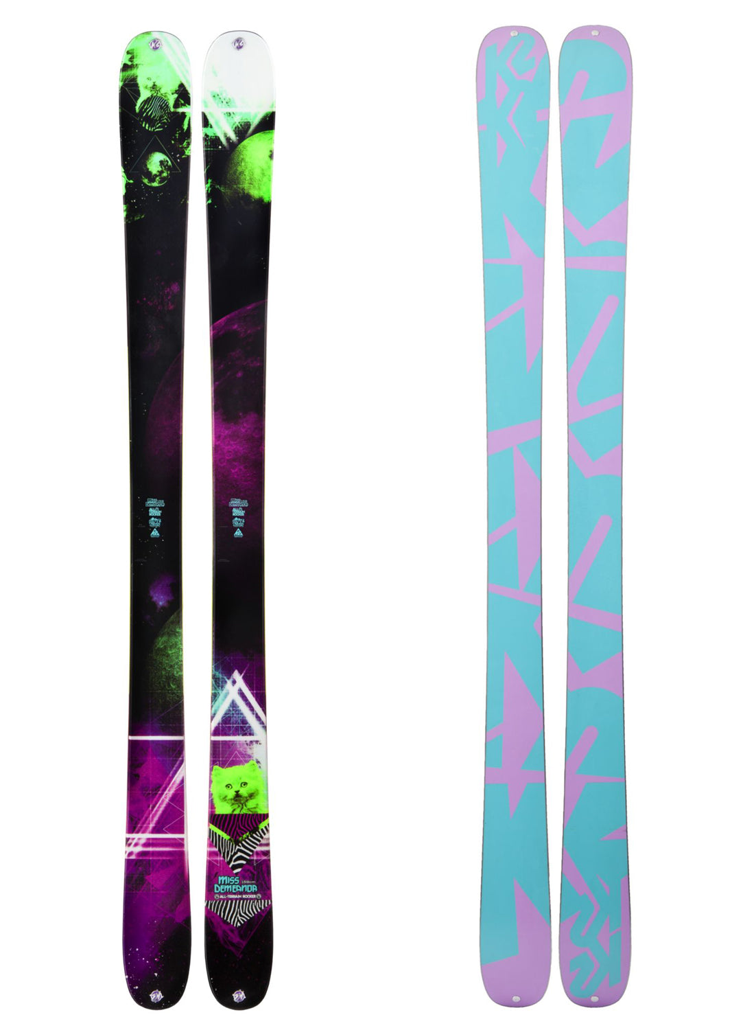 2913 k2 woman skis MissDemeanor Aircraft Fishing one dollar banknote Model:6'6