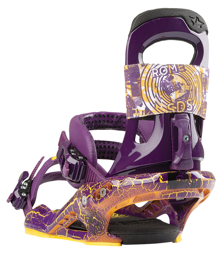 Rome Mob Snowboard Bindings 2013 Purple High Back View