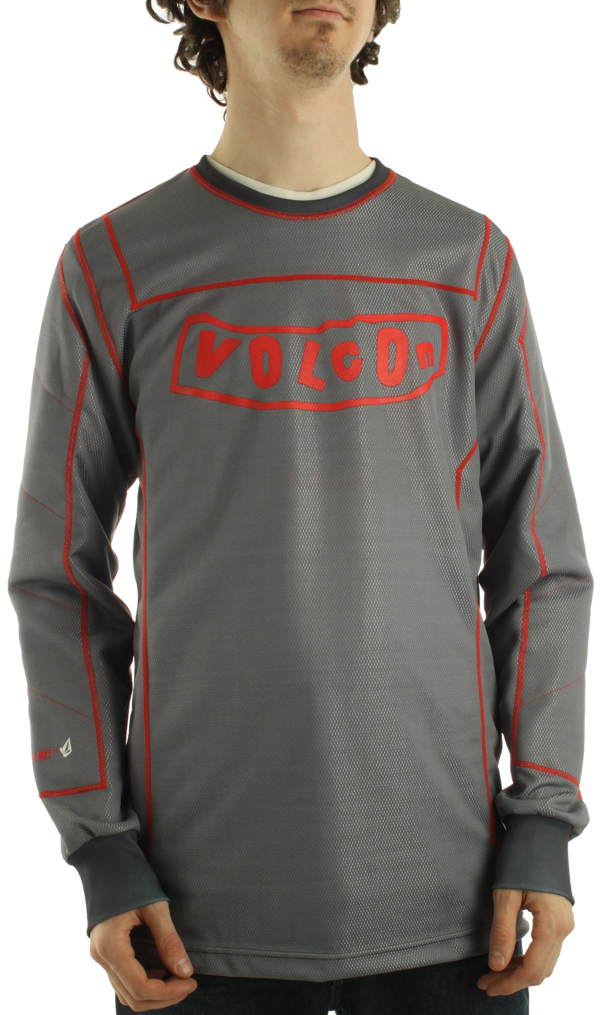 Volcom Case Study T.D.S. Riding Crew Top Graphite