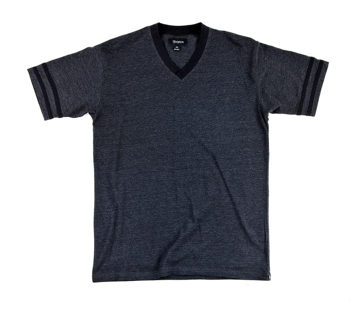 Brixton League V Neck T Shirt Black