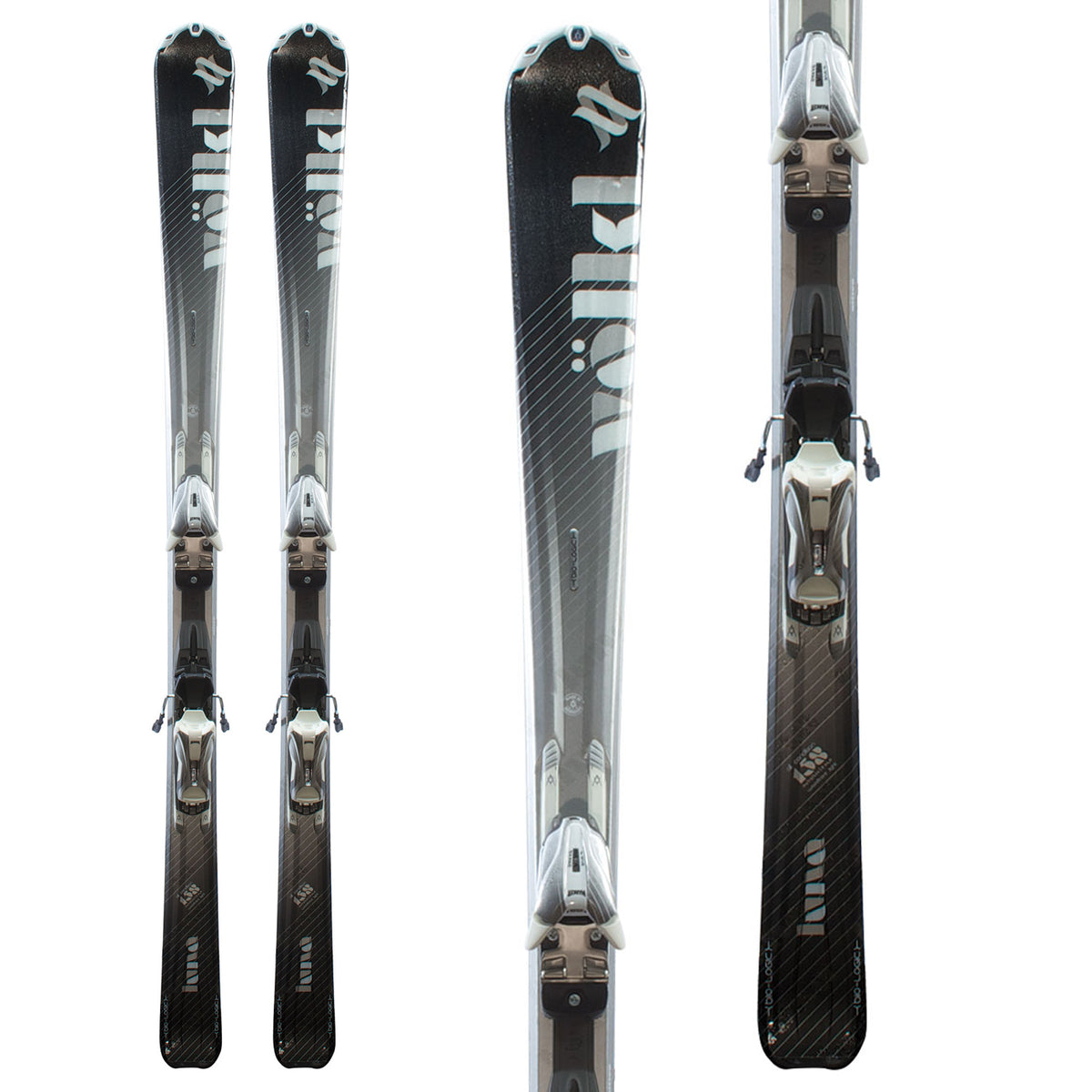 Volkl Attiva Luna Skis + 3Motion 10.0 Bindings - Women's 2012