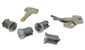 Yakima SKS Lock Cores (Set Of 4) Silver