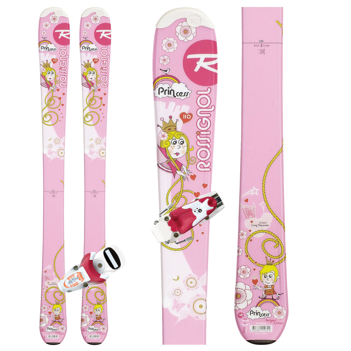 Rossignol Princess Skis + Xelium Kid 45 Bindings - Youth 2012