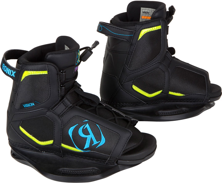 Ronix Vision Wakeboard Bindings - Youth 2012 Black/Flouro Yellow