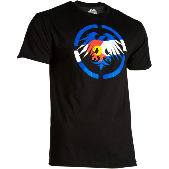 Never Summer Colorado Eagle T Shirt Black