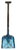 Brooks-Range Sharktooth™ Compact Mini-Pro T Handle Shovel Blue
