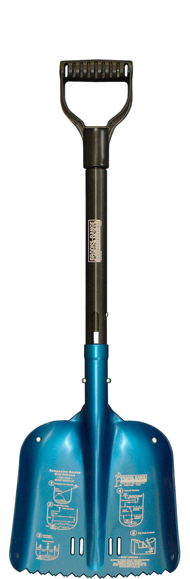 Brooks-Range Sharktooth™ Compact Mini-Pro D Handle Shovel Blue
