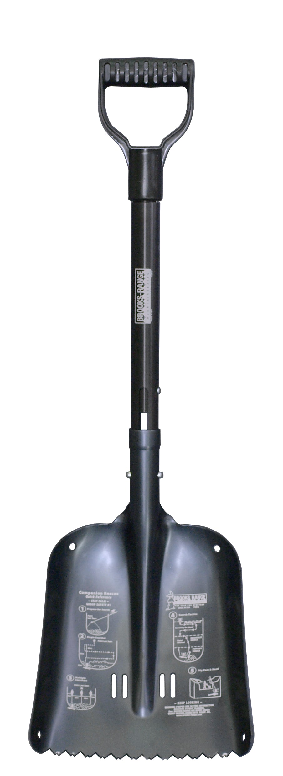 Brooks-Range Sharktooth™ Compact Pro D Handle Shovel Smoke