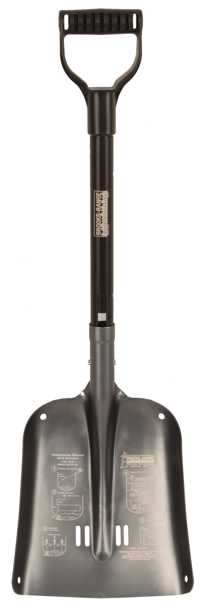 Brooks-Range Backcountry Compact Pro D Handle Shovel Smoke
