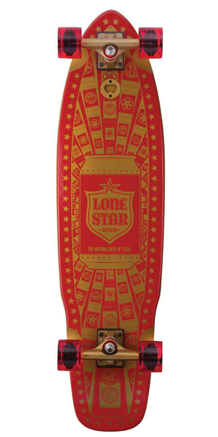 Santa Cruz PBC Lonestar Poster Longboard Complete Top View