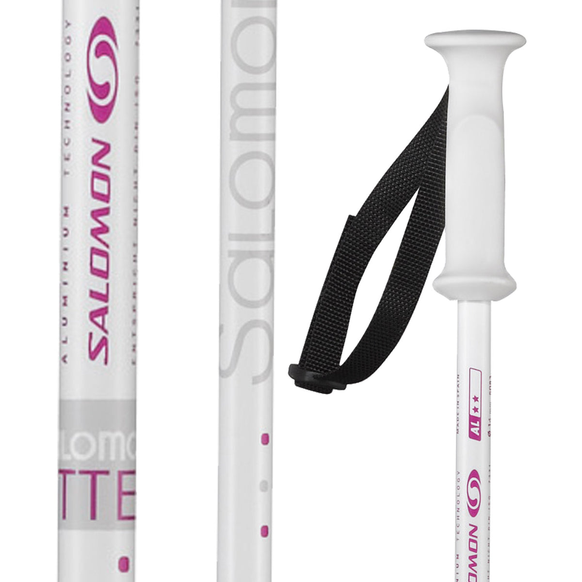 Salomon Kitten Jr - Youth Ski Poles 2012 White