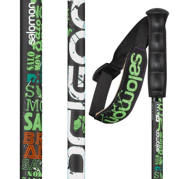 Salomon Brigade Team Ski Poles 2012 Black/White