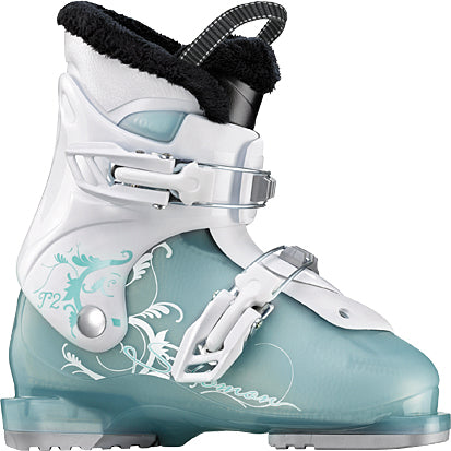 Salomon T2 Girlie RT Ski Boots - Youth 2012 Sea Translucent/White