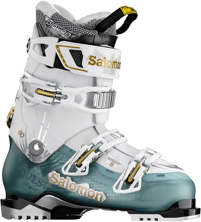 Salomon Quest 8 Ski Boots - Women's 2012 Cold Sea Translucent/White
