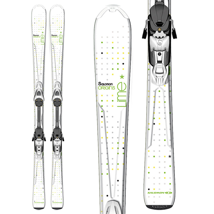 Salomon Origins Lime Skis + L9 Bindings - Women's 2012