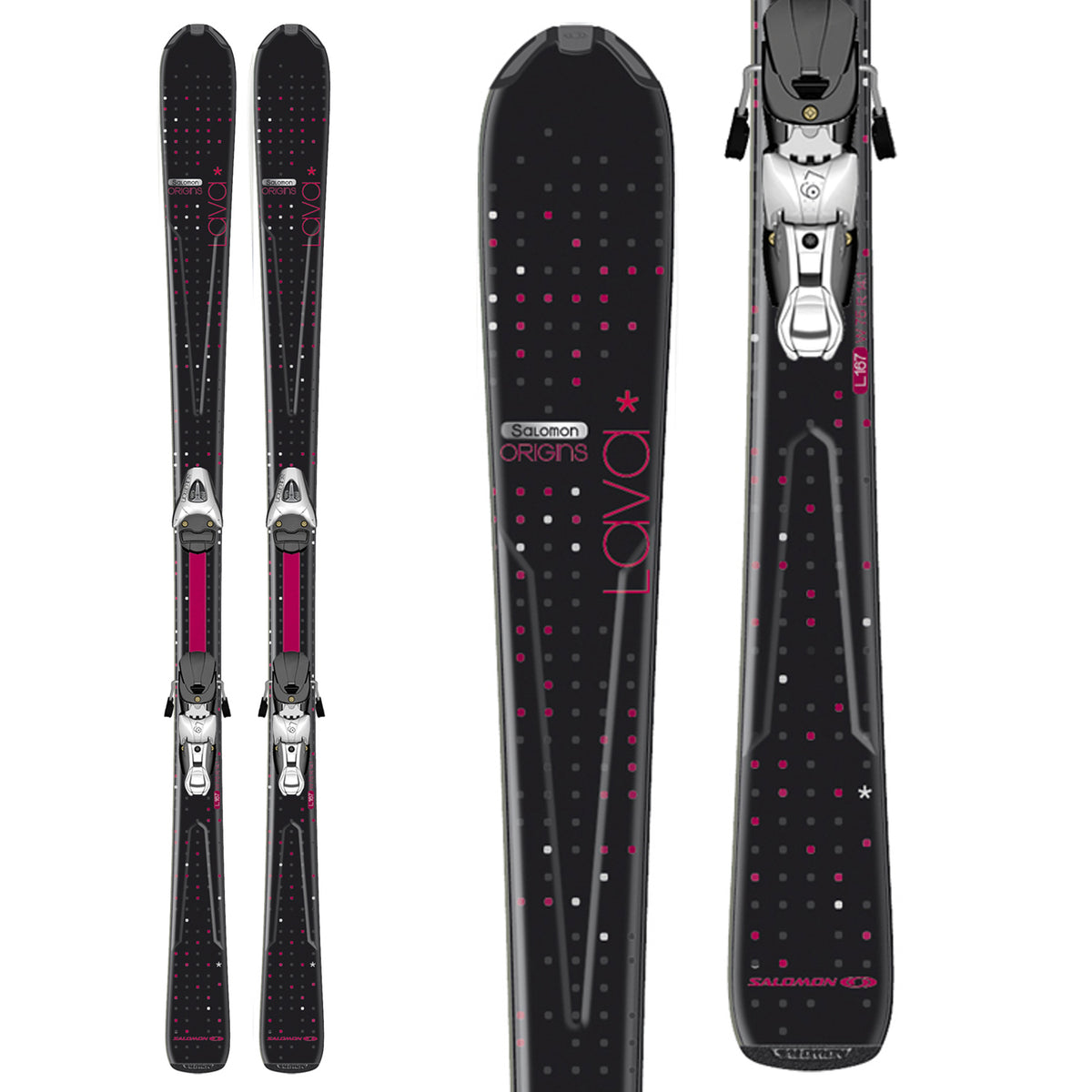 Salomon Origins Lava Skis + L9 Bindings - Women's 2012