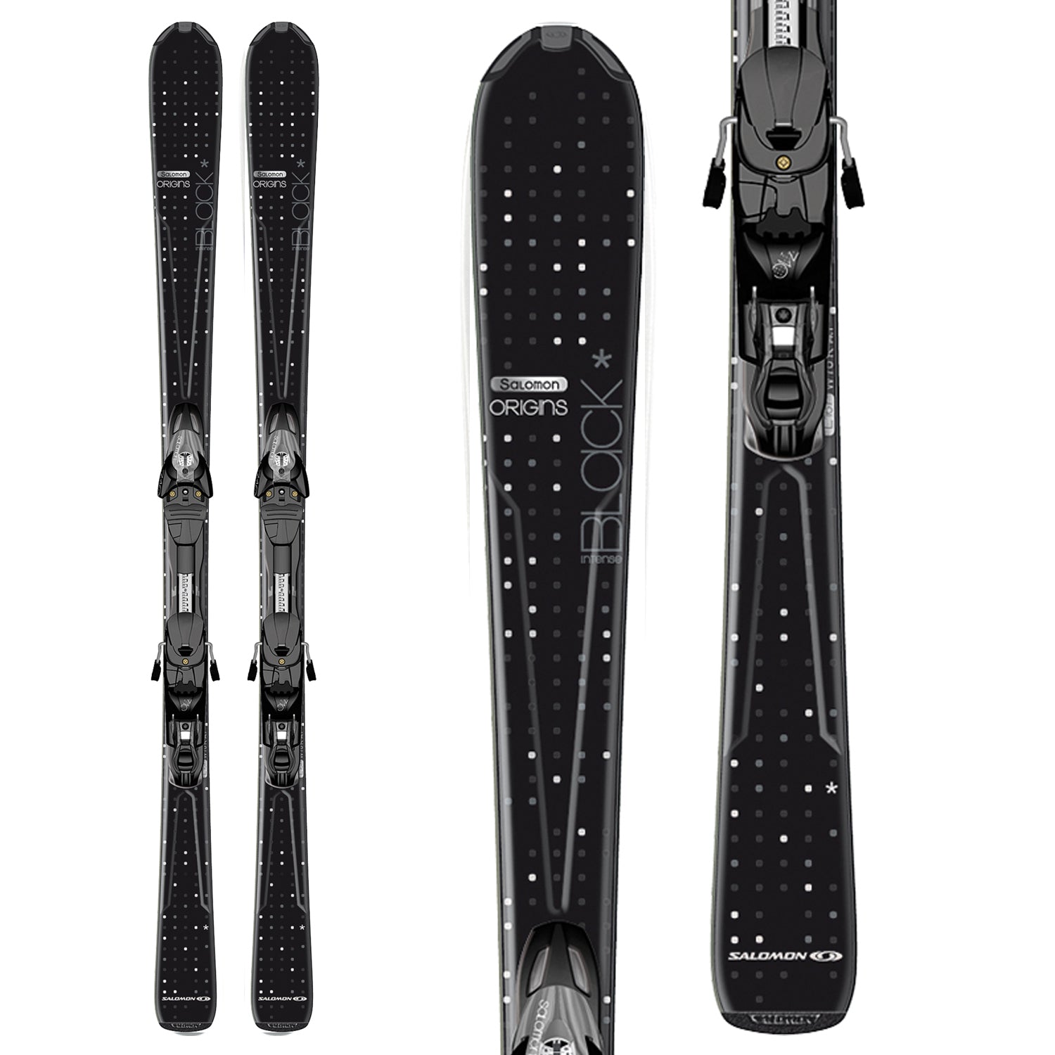 Salomon Origins Intense Black Skis + Z10 Ti Bindings
