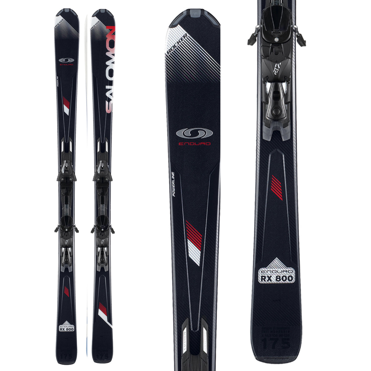 Salomon Enduro RX 800 Skis + Z12 Bindings 2012