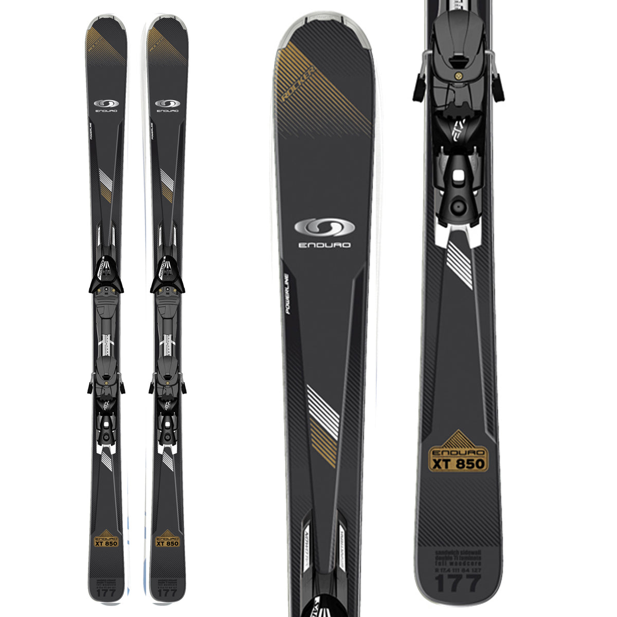 Salomon Enduro XT 850 Skis + Z12 Bindings 2012
