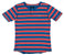 Brixton Lewis T Shirt Navy/Red Stripe