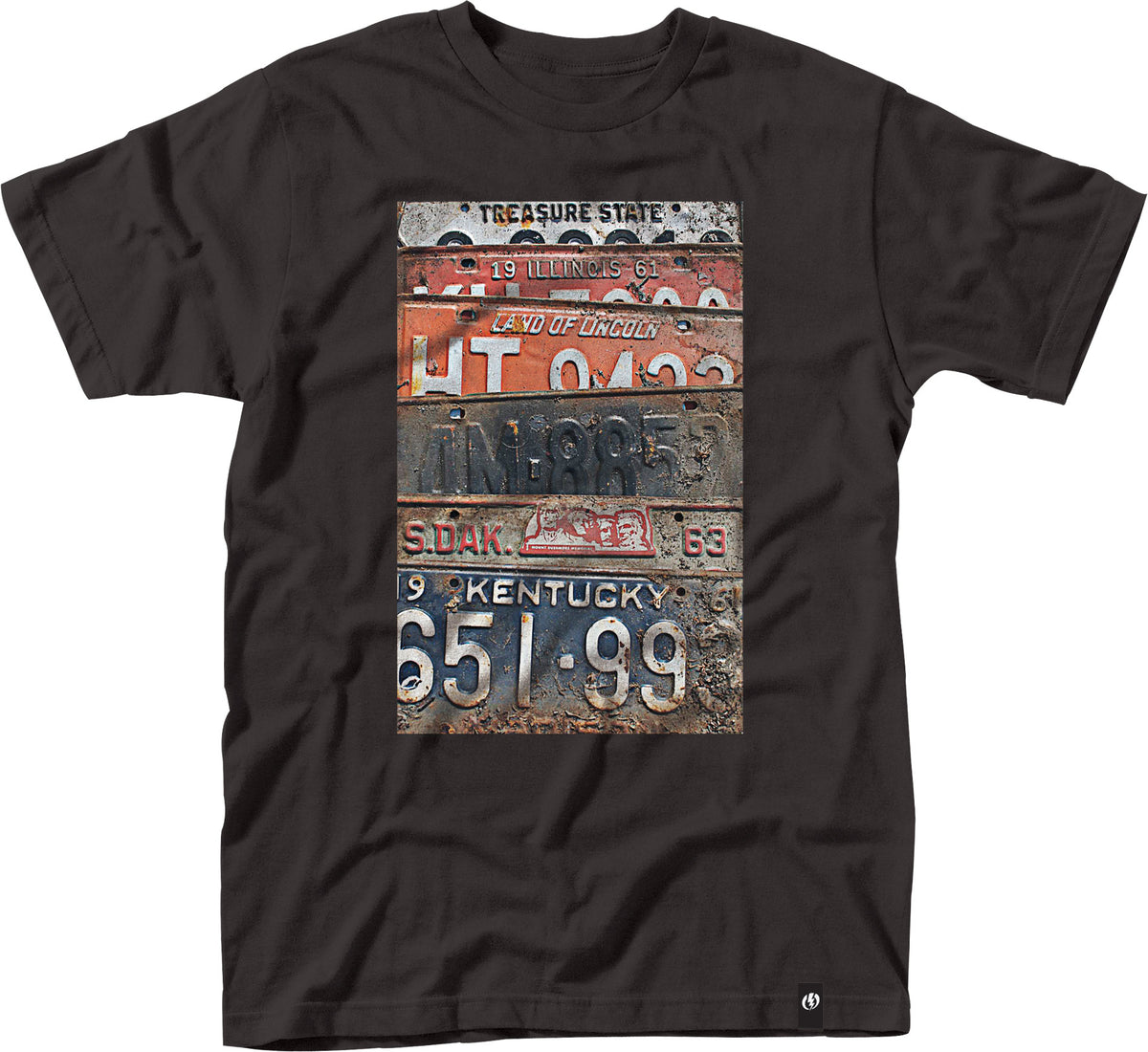 Electric License Premium T Shirt Black