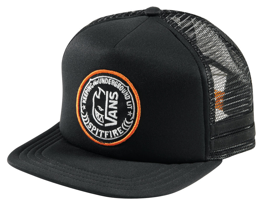 Vans Spitfire Striper Trucker Hat Black