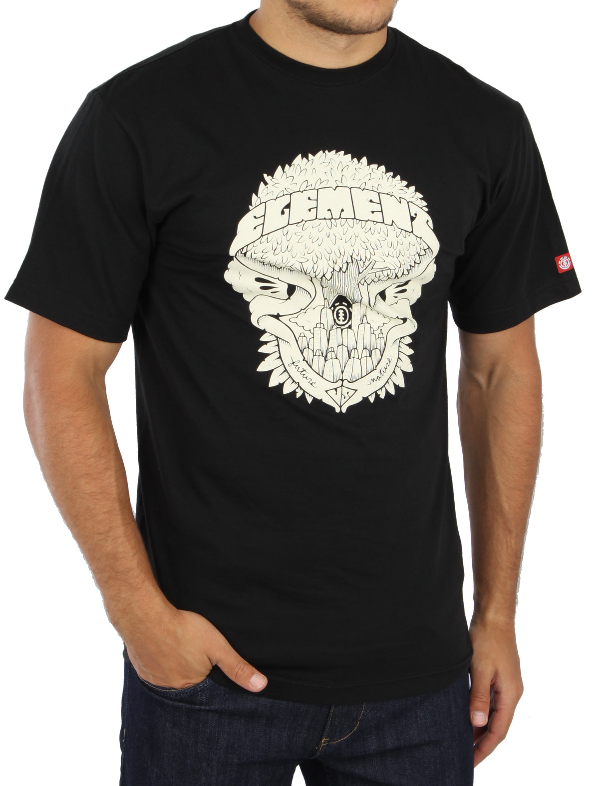 Element Future vs Nature T Shirt Black