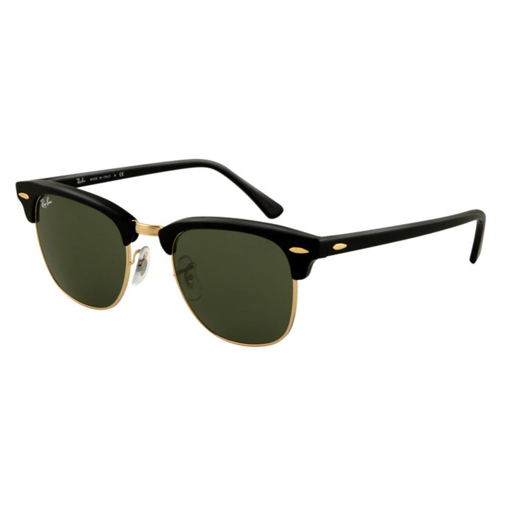 Ray Ban Clubmaster 51 Sunglasses Black On Arista/G-15 Green