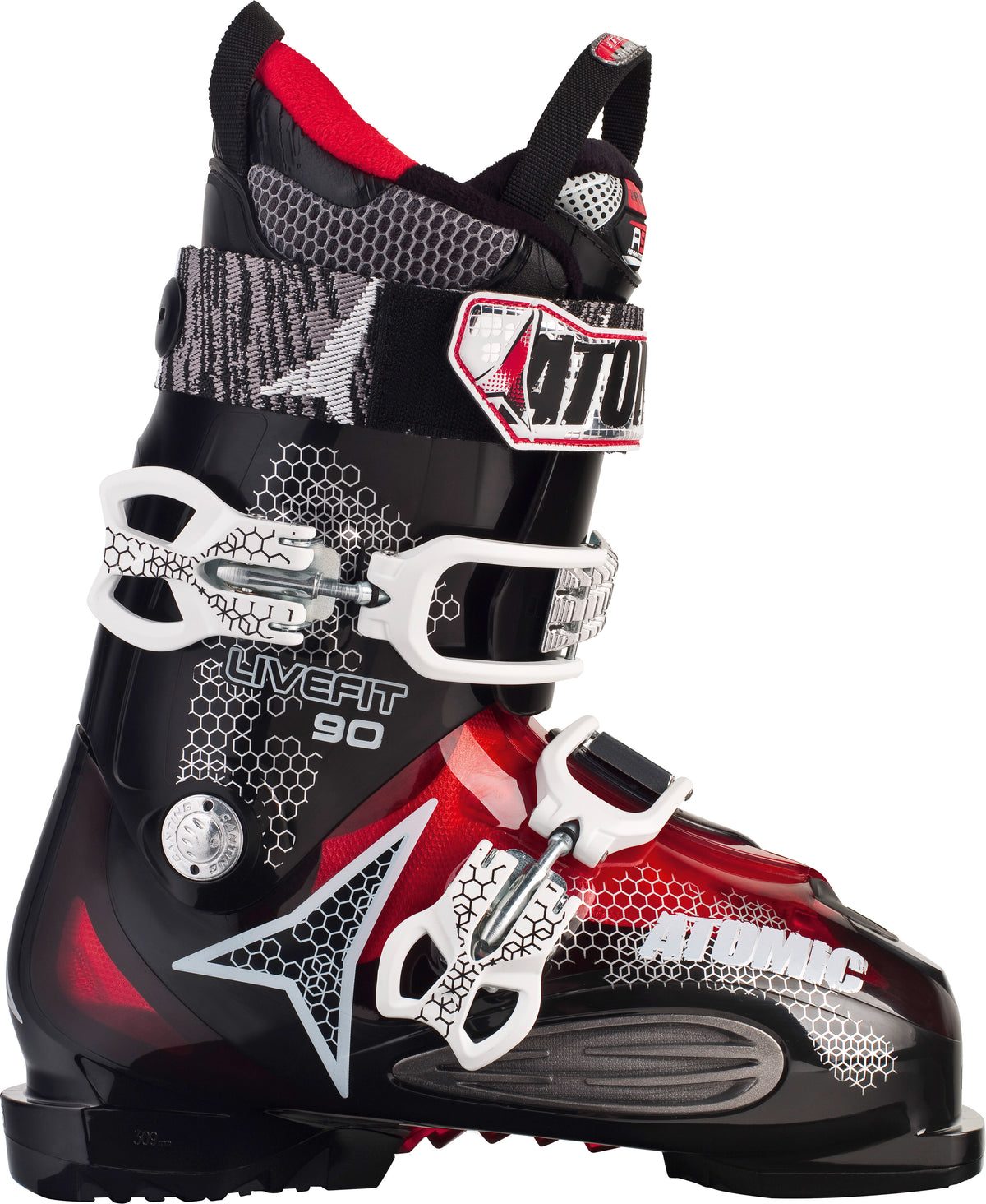 Atomic LF 90 Ski Boots 2012 Black/Red Translucent