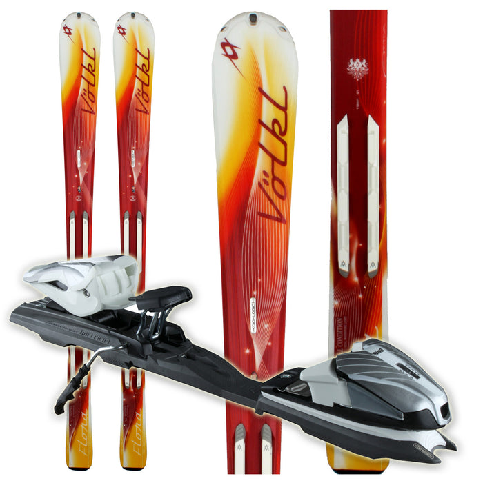 Volkl Attiva Flora Skis + Attiva 3Motion 10.0 Bindings - Women's 2011