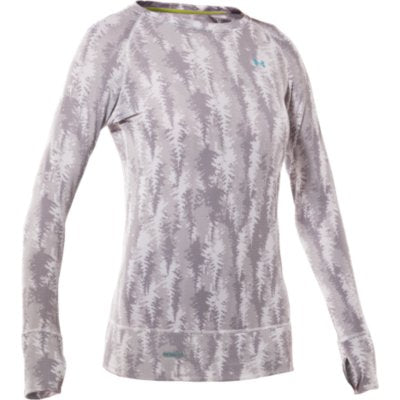 Under Armour Base 2.0 Printed Crew Top - Women's White/Print/Cortez