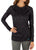 Under Armour Evo CG Print Crew Top - Women's Black/Print/Cortez Front View