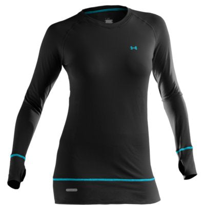 Under Armour Base 2.0 Crew Top - Women's Black/Pacific