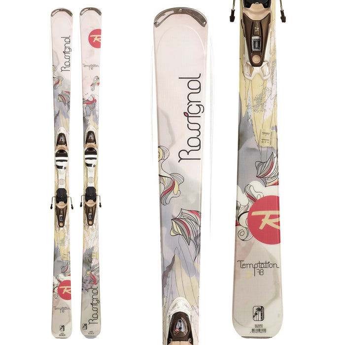 Rossignol Temptation 78 Skis + WTPI²/Saphir 110 Bindings - Women's 2012