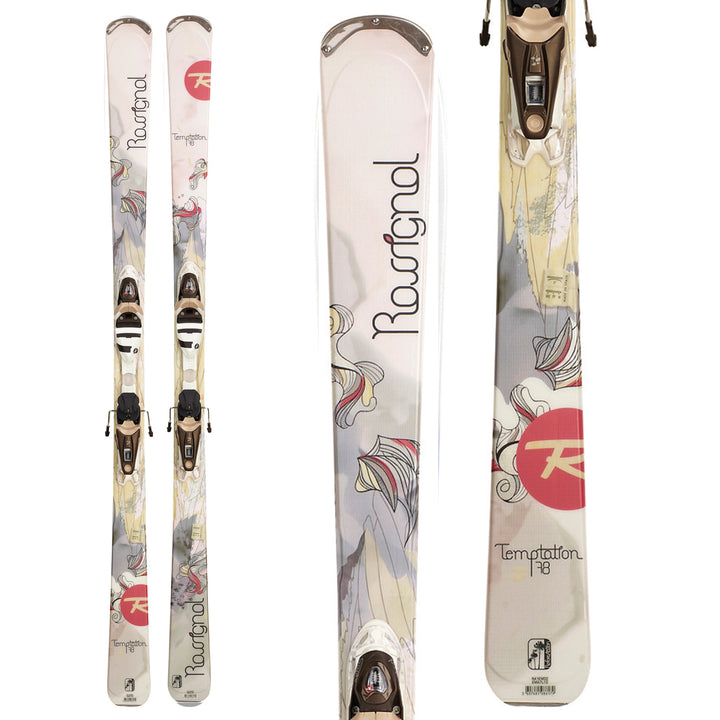 Rossignol Temptation 78 Skis + WTPI²/Saphir 110 Bindings - Women's 2012