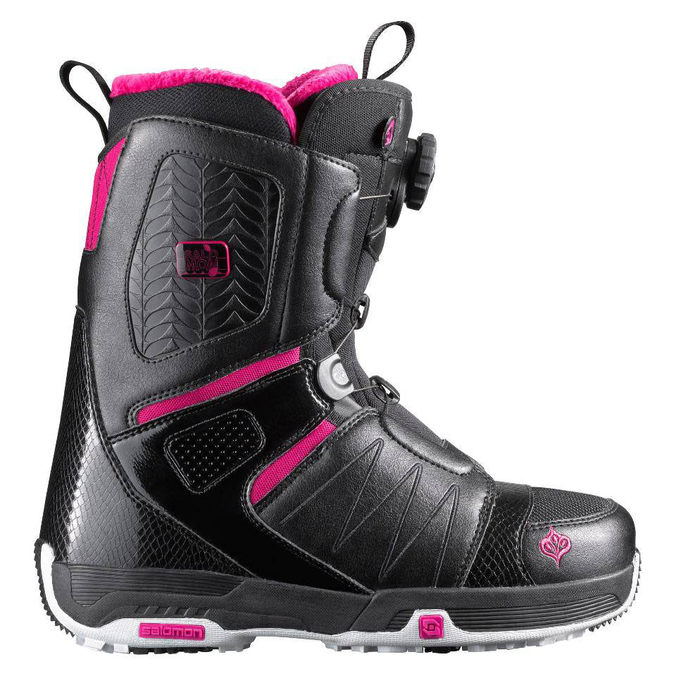 Salomon Pearl BOA Snowboard Boots - Women's 2012 Black/Cerise/Black