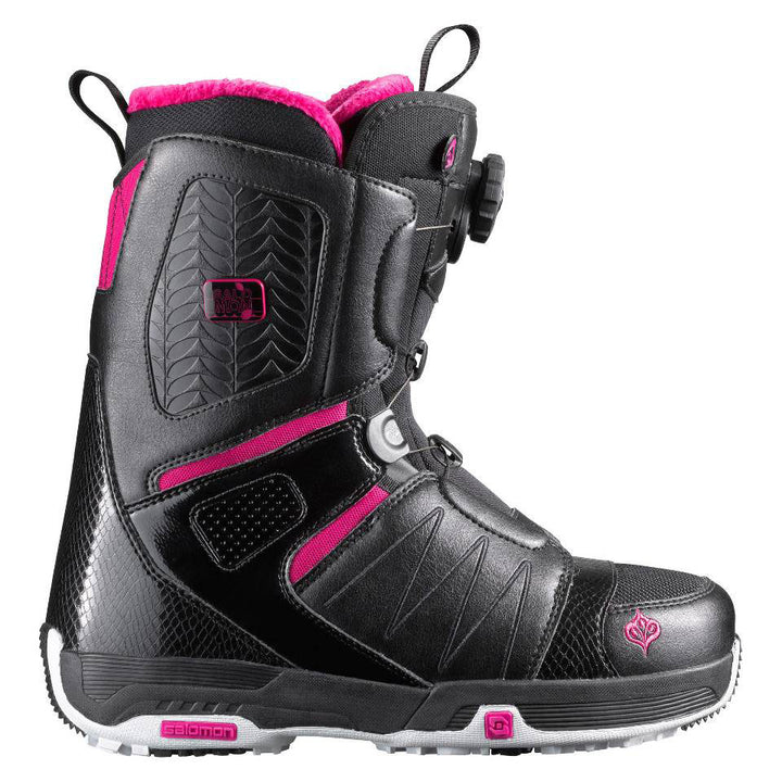 Salomon Pearl BOA Snowboard Boots - Women's 2012 Black/Cerise/Black