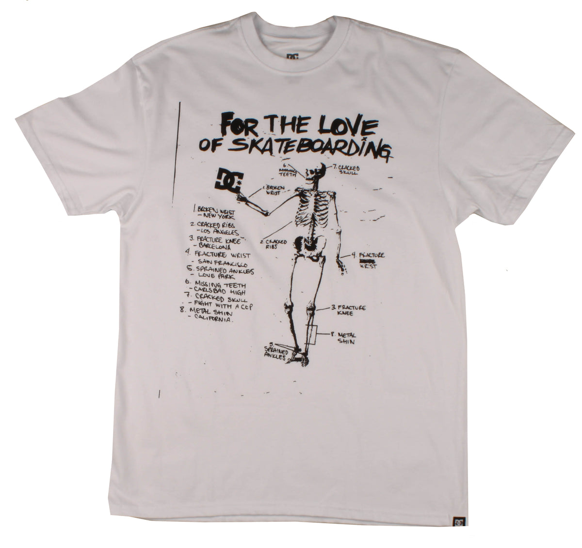DC Fracture T Shirt White