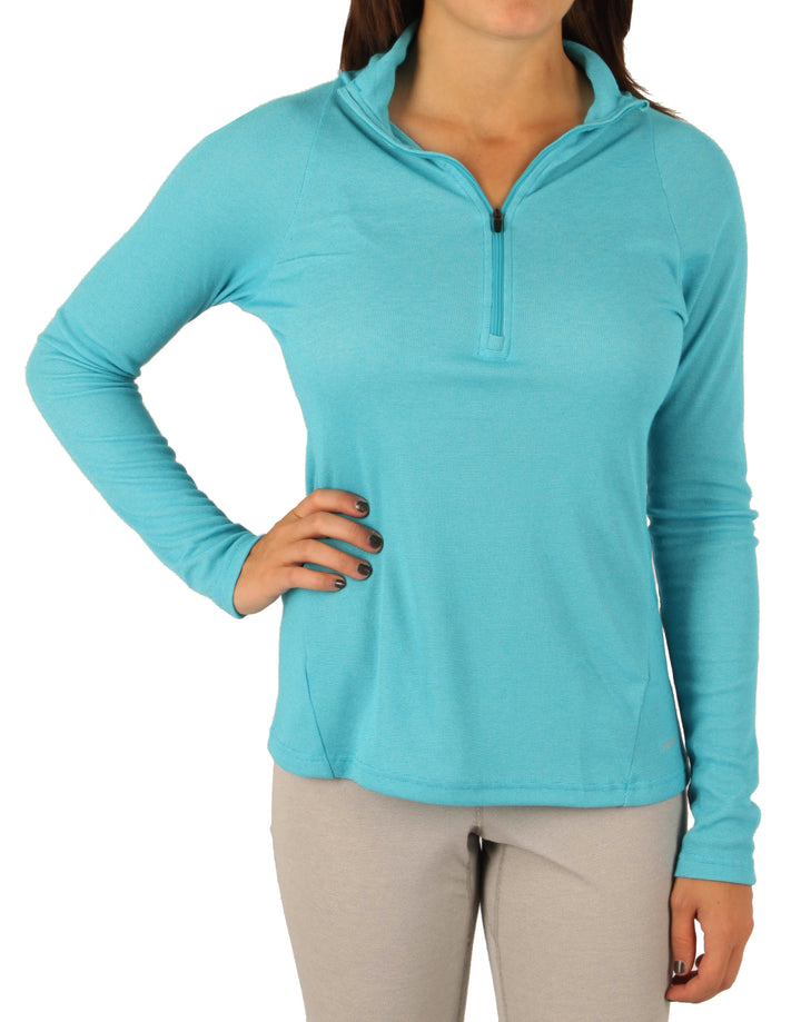 Patagonia Capilene 2 Lightweight Zip Neck Shirt - Women's Curacao/Clear Pool X Dye