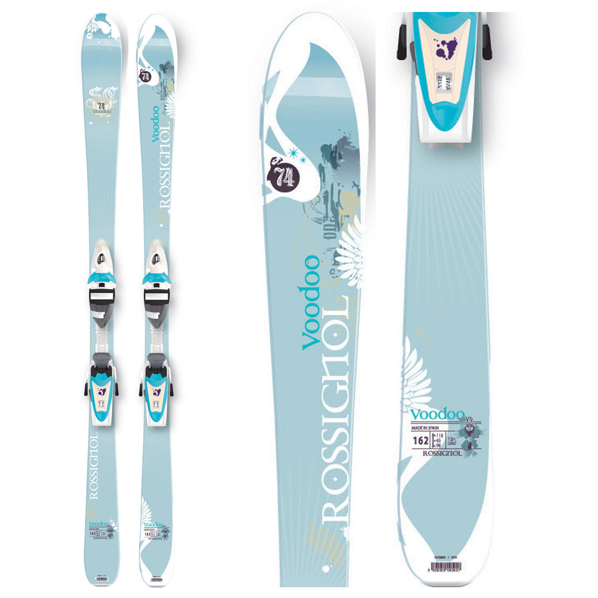 Rossignol Voodoo SC 74 Skis - Women's 2009
