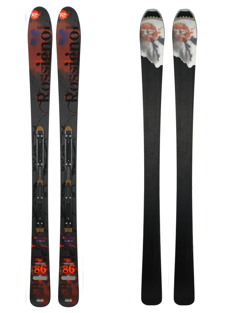 Rossignol Bandit SC86 Freebeam Skis + Axium 120 TPI Bindings 2010
