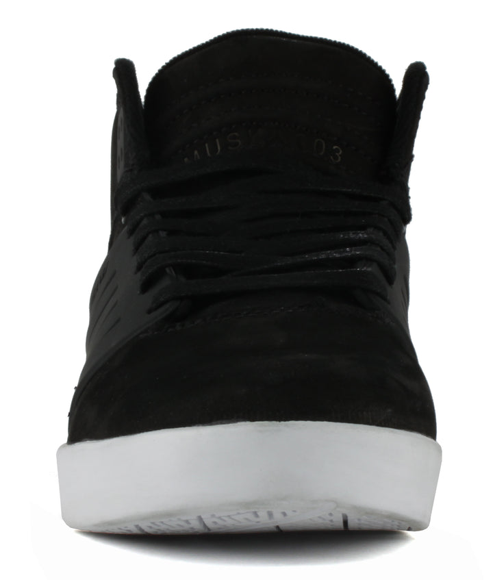 Supra Skytop III Shoes Black Nubuck Front View